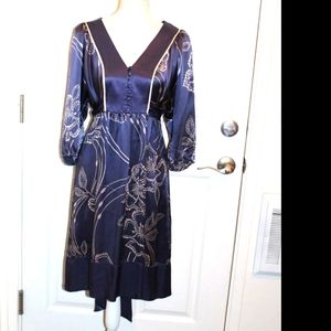 BCBGMaxazria Dress 100 % Silk Women Small